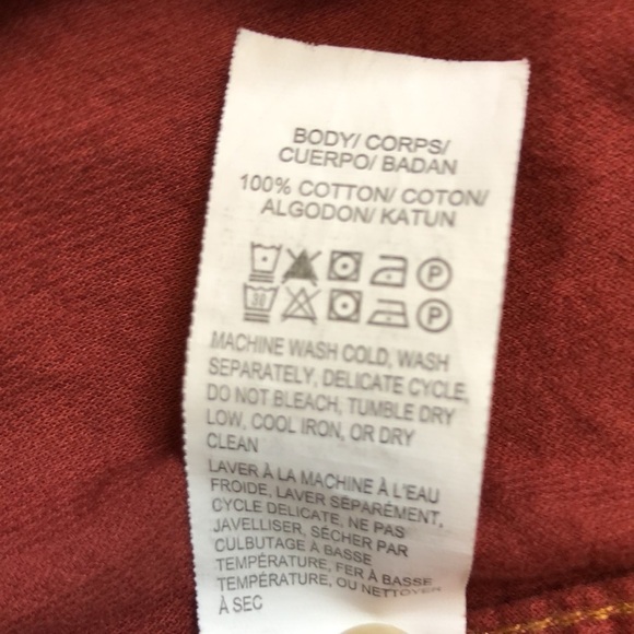 Lucky Brand Shirt Mens  Long Sleeve Rust Button Up Lightweight Pocket Size XXL - Picture 10 of 11